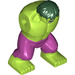 LEGO Lime Hulk Legeme med Magenta Pants og Mørkegrøn Hår (29932)