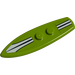 LEGO Chaux Minifigure Planche de bodyboard avec blanc et Dark Green Lines Autocollant (17947)