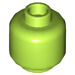 LEGO Lime Minifigure Head (Recessed Solid Stud) (3274 / 3626)