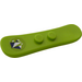 LEGO Lime Minifigure Snowboard with Dark Blue and White Triangles Sticker (18746)