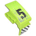 LEGO Lime Mudguard Panel 3 Left with &#039;5&#039; and Black and White Danger Stripes Sticker (61070)