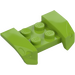 LEGO Lime Mudguard Plate 2 x 4 with Overhanging Headlights (44674)