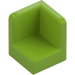 LEGO Lime Panel 1 x 1 Corner with Rounded Corners (6231)