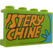 LEGO Lime Panel 1 x 4 x 2 with &quot;STERY&quot; and &quot;CHINE&quot; Sticker (14718)