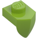 LEGO Lime Piastra 1 x 1 con Downwards Dente (15070)