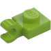 LEGO Lime Plate 1 x 1 with Horizontal Clip (Flat Fronted Clip) (6019)