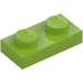 LEGO Lime Plate 1 x 2 (3023)