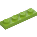 LEGO Lime Piastra 1 x 4 (3710)