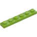 LEGO Lime Piastra 1 x 6 (3666)