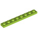 LEGO Lime Plate 1 x 8 (3460)