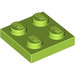 LEGO Citron vert assiette 2 x 2 (3022 / 94148)