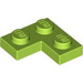 LEGO Citron vert assiette 2 x 2 Coin (2420)