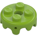 LEGO Lime Plate 2 x 2 Round Cake Frosting (65700)