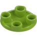 LEGO Lime Plate 2 x 2 Round with Rounded Bottom (2654 / 28558)