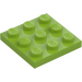 LEGO Lime Plate 3 x 3 (11212)