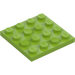 LEGO Lime Piastra 4 x 4 (3031)