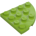 LEGO Citron Vert assiette 4 x 4 Rond Pièce de monnaie (30565)