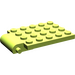 LEGO Limoen Plaat 4 x 5 Trap Deur Gebogen scharnier (30042)