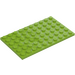 LEGO Lime Plate 6 x 10 (3033)