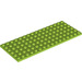 LEGO Lime Plade 6 x 16 (3027)