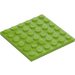 LEGO Lime Plate 6 x 6 (3958)