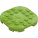 LEGO Lime Piastra 6 x 6 x 0.7 Rotondo Semicircle (66789)