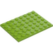 LEGO Lime Platta 6 x 8 (3036)