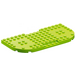 LEGO Lime Plate 8 x 16 x 0.7 with Rounded Corners (74166)