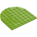 LEGO Limette Platte 8 x 8 Rund Hälfte Kreis (41948)