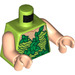 LEGO Limoen Poison Ivy met Lime Green Suit Torso (973 / 76382)