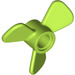 LEGO Lime Propeller with 3 Blades and Pin Hole (65768)