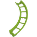 LEGO Lime Rail 13 x 13 x 3.3 Quater Circle (80566)