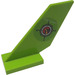 LEGO Lime Shuttle Tail 2 x 6 x 4 with compass and volcano on both sides Sticker (6239)