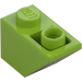 LEGO Limetková Sklon 1 x 2 (45°) Převrácený (3665)