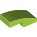 LEGO Lime Slope 1 x 2 Curved (3593 / 11477)