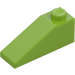 LEGO Lime Slope 1 x 3 (25°) (4286)