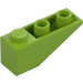 LEGO Lime Backe 1 x 3 (25°) Omvänd (4287)