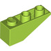 LEGO Lime Slope 1 x 3 (25°) Inverted (4287)