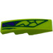 LEGO Lime Slope 1 x 4 Curved with snake skin pattern Sticker (11153)