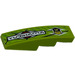 LEGO Lime Slope 1 x 4 Curved with &#039;YUBIHAMA&#039; and &#039;UP N DOWN&#039; Sticker (11153)