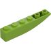 LEGO Lime Slope 1 x 6 Curved Inverted (41763 / 42023)