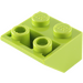 LEGO Citron vert Pente 2 x 2 (45°) Inversé avec entretoise plate en dessous (3660)