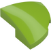 LEGO Lime Slope 2 x 2 x 0.7 Curved Round Quarter (5852)