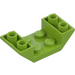 LEGO Lime Slope 2 x 4 (45°) Double Inverted with Open Center (4871)