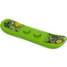 LEGO Lime Snowboard (Short) with arrows and circles Sticker (18746)