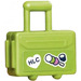 LEGO Lime Suitcase (Large) with ‘HLC’ and Sweets Sticker