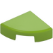 LEGO Lime Tile 1 x 1 Quarter Circle (25269)