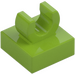 LEGO Lime Tile 1 x 1 with Clip (Raised &quot;C&quot;) (15712 / 44842)