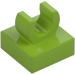 LEGO Lime Tile 1 x 1 with Clip (Raised "C") (15712 / 44842)