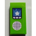 LEGO Lime Tile 1 x 2 with CB Radio and Star Sticker with Groove (3069)